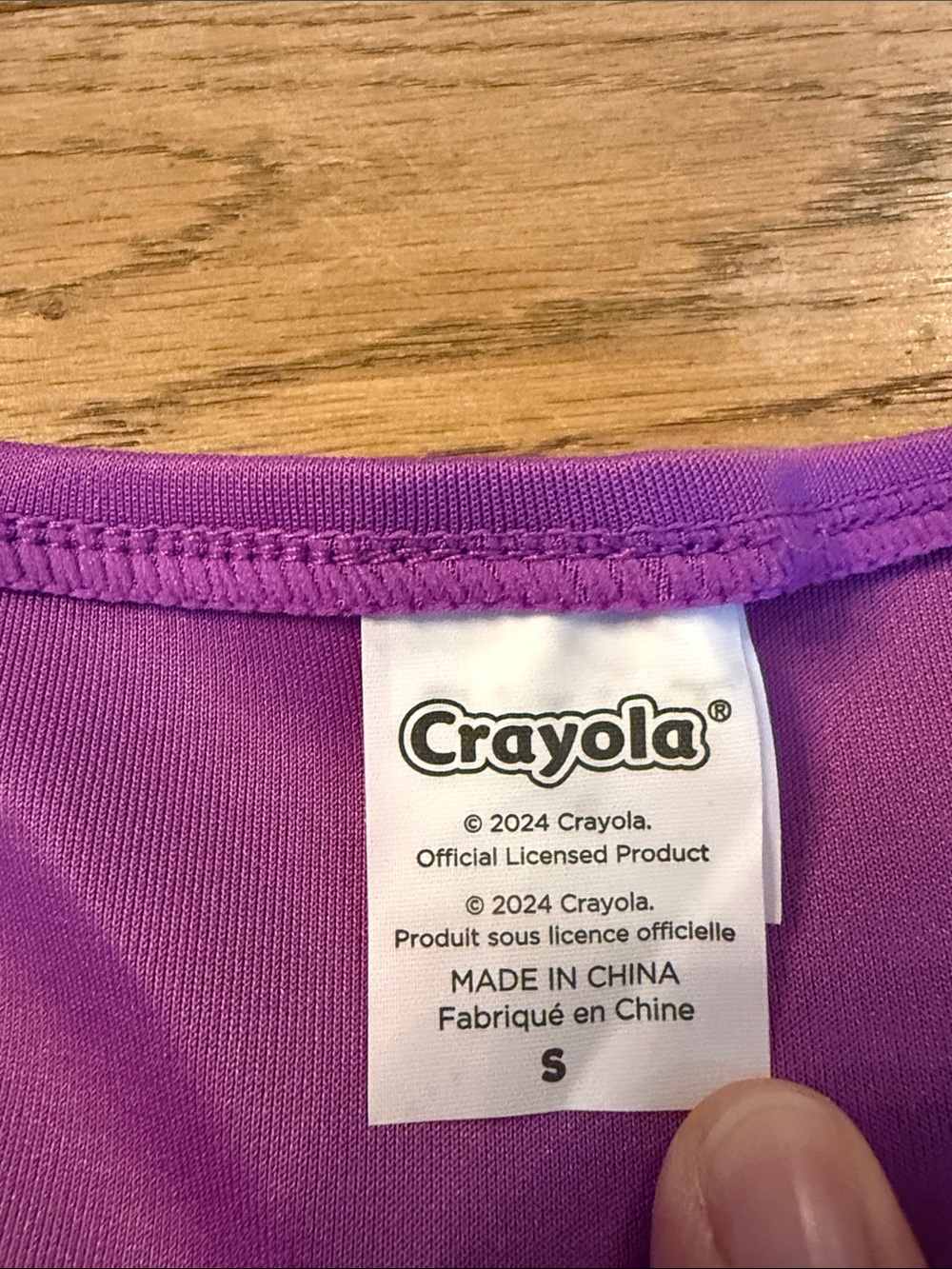 Crayola Violet Crayon Costume - Picture 2 of 5